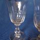 Lot de 2 verres ancien en cristal taille main