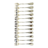 Christofle Malmaison 12 oyster forks, new condition