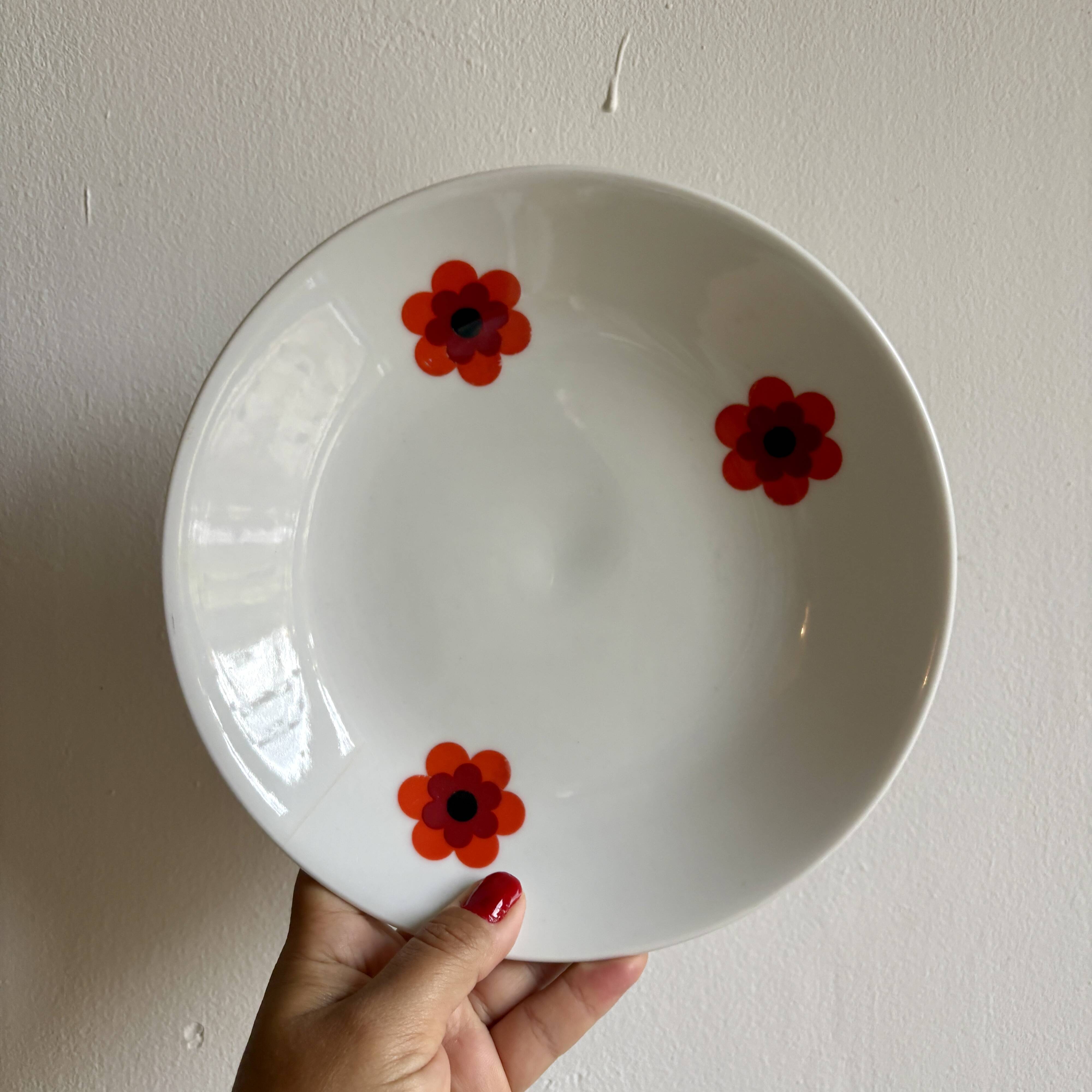 Lot de 11 assiettes creuses vintage, Scherzer Bavaria