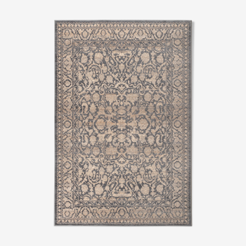 Tapis persan oriental gris et beige 160x230 cm