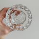 Set of 3 thick glass candle holders
