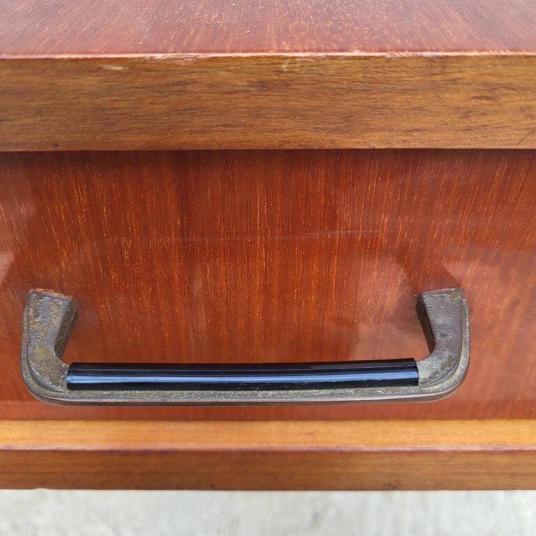 Scandinavian console dressing table desk with drop-down top