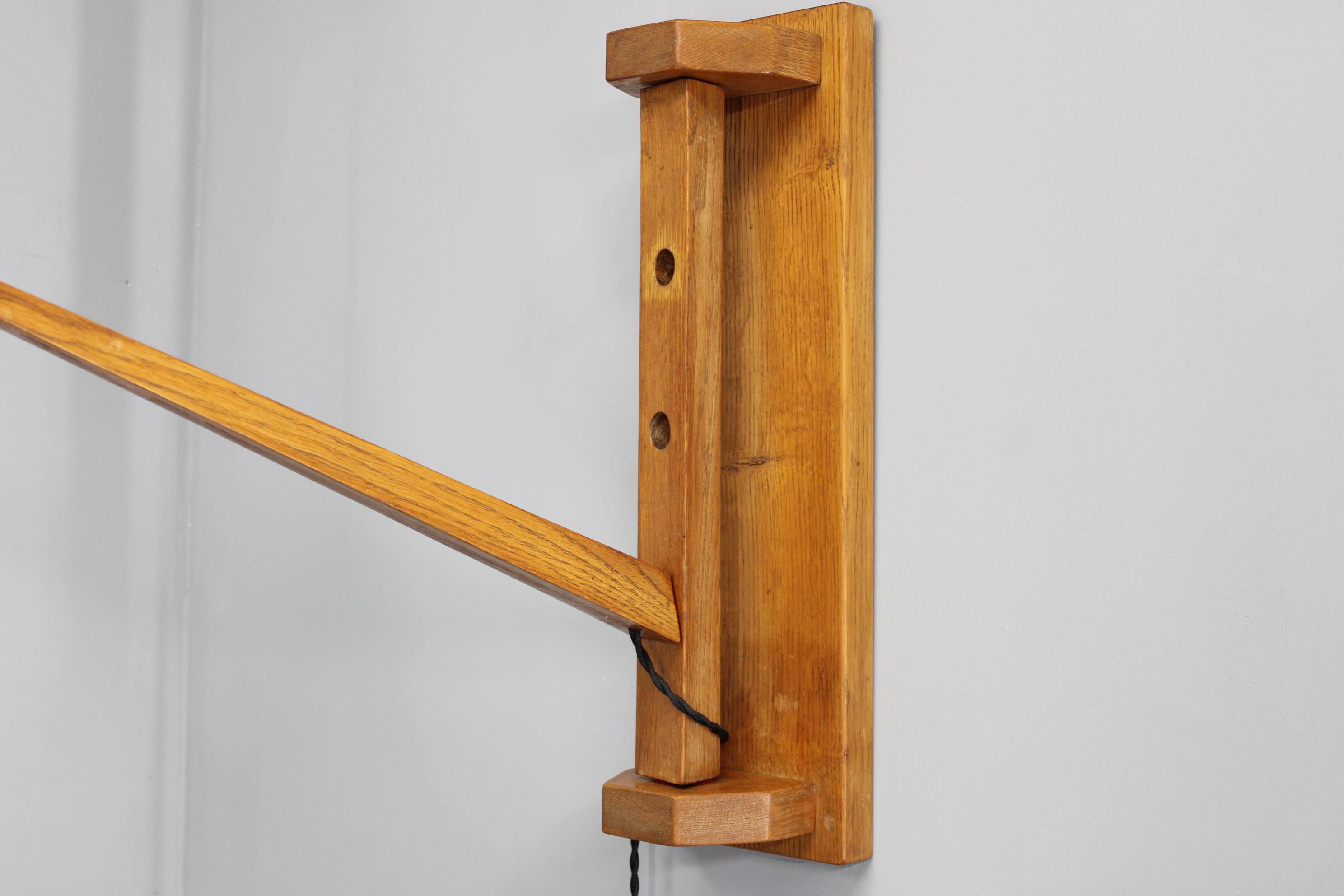 1960s Wall Wooden Lamp by Pokrok Zilina , Czechoslovakia