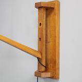 1960s Wall Wooden Lamp by Pokrok Zilina , Czechoslovakia