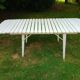 Vintage garden furniture R Gleizes in white painted wood