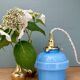 Vintage blue opaline suspension globe