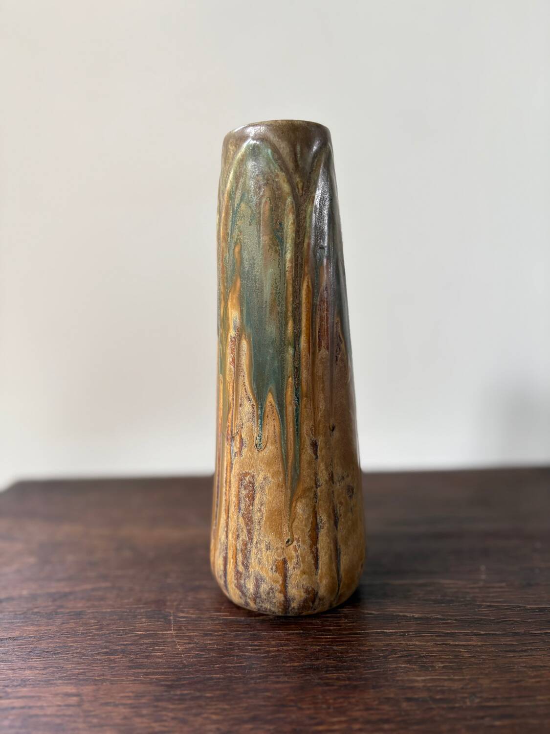 Large ceramic vase Metenier Belgian Art Nouveau