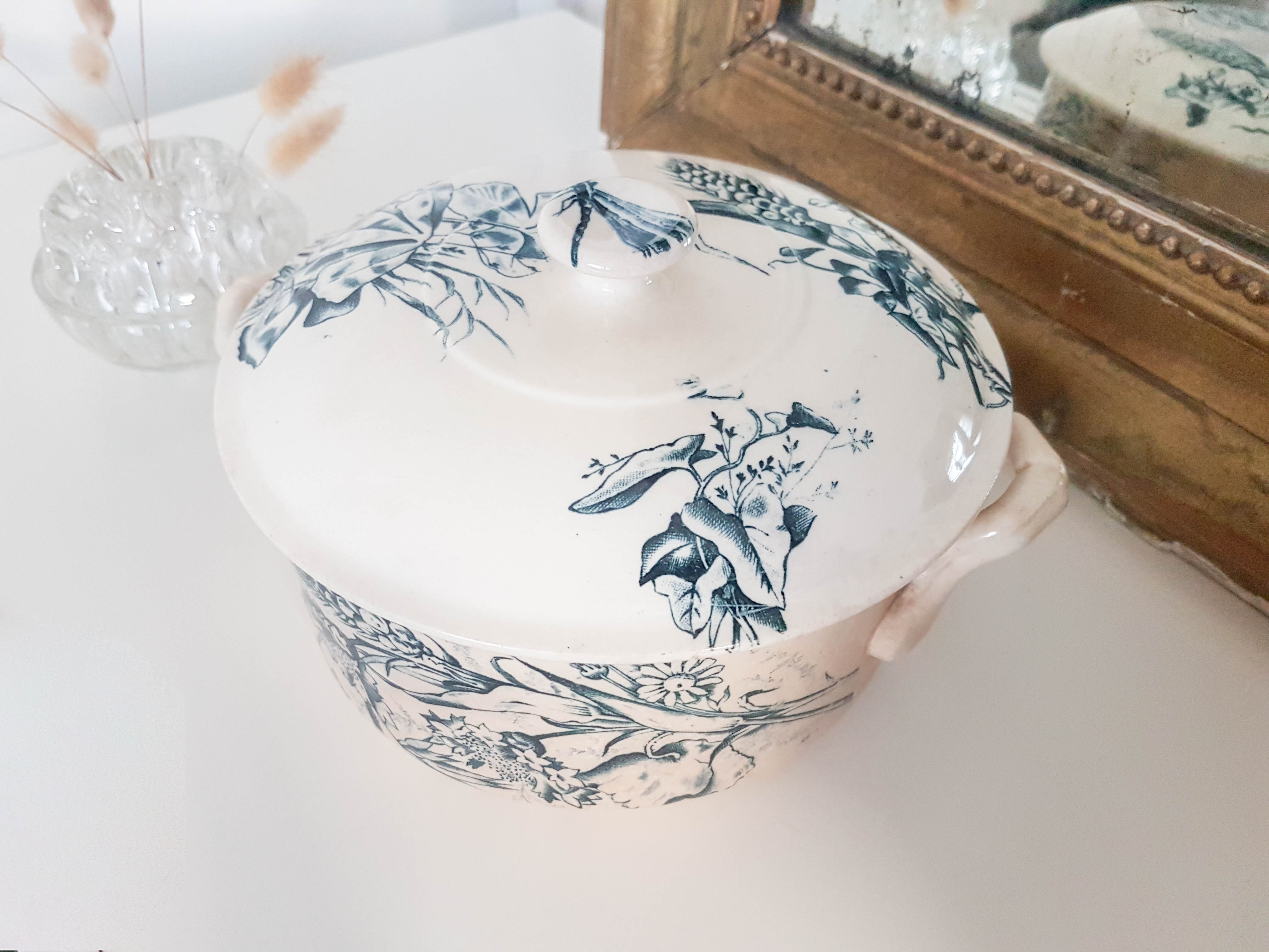 Ancient terrine in earthenware