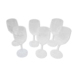 6 verres à eau en cristal Baccarat