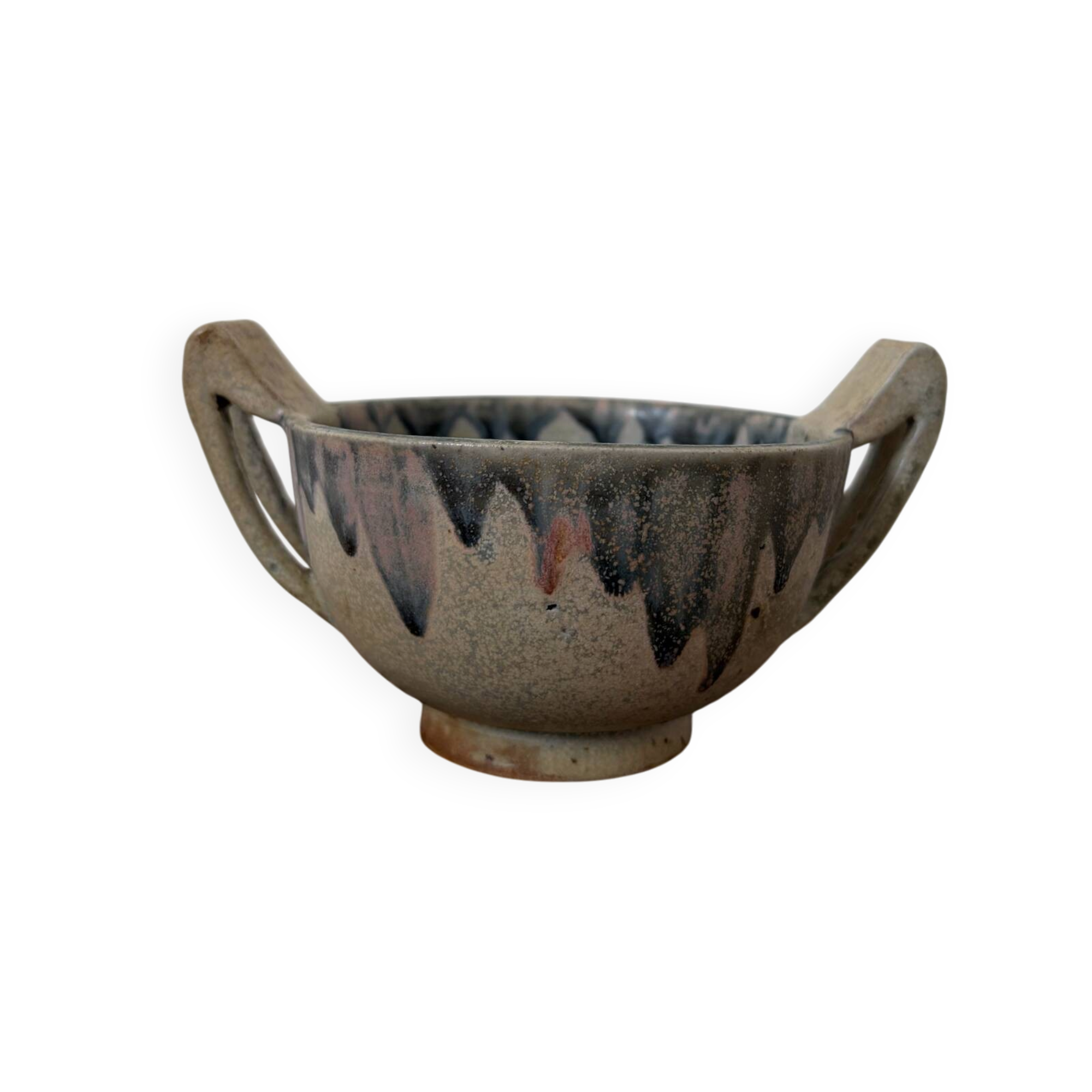 Stoneware bowl signed Gréber