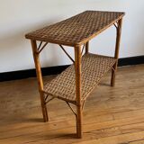 Vintage rattan shelf, console