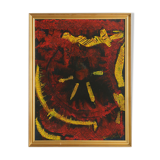 Roald Ditmer, Abstract Composition, Oil on Canvas Paintings, 1999, Framed