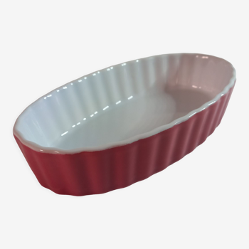 Pink ceramic baking dish