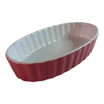 Pink ceramic baking dish