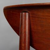 Danish Design reupholstered Dining chair Model 317 by Hvidt & Mollgaerd, set of 4