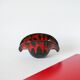 Vallauris style black and red ceramic pocket tray 1970