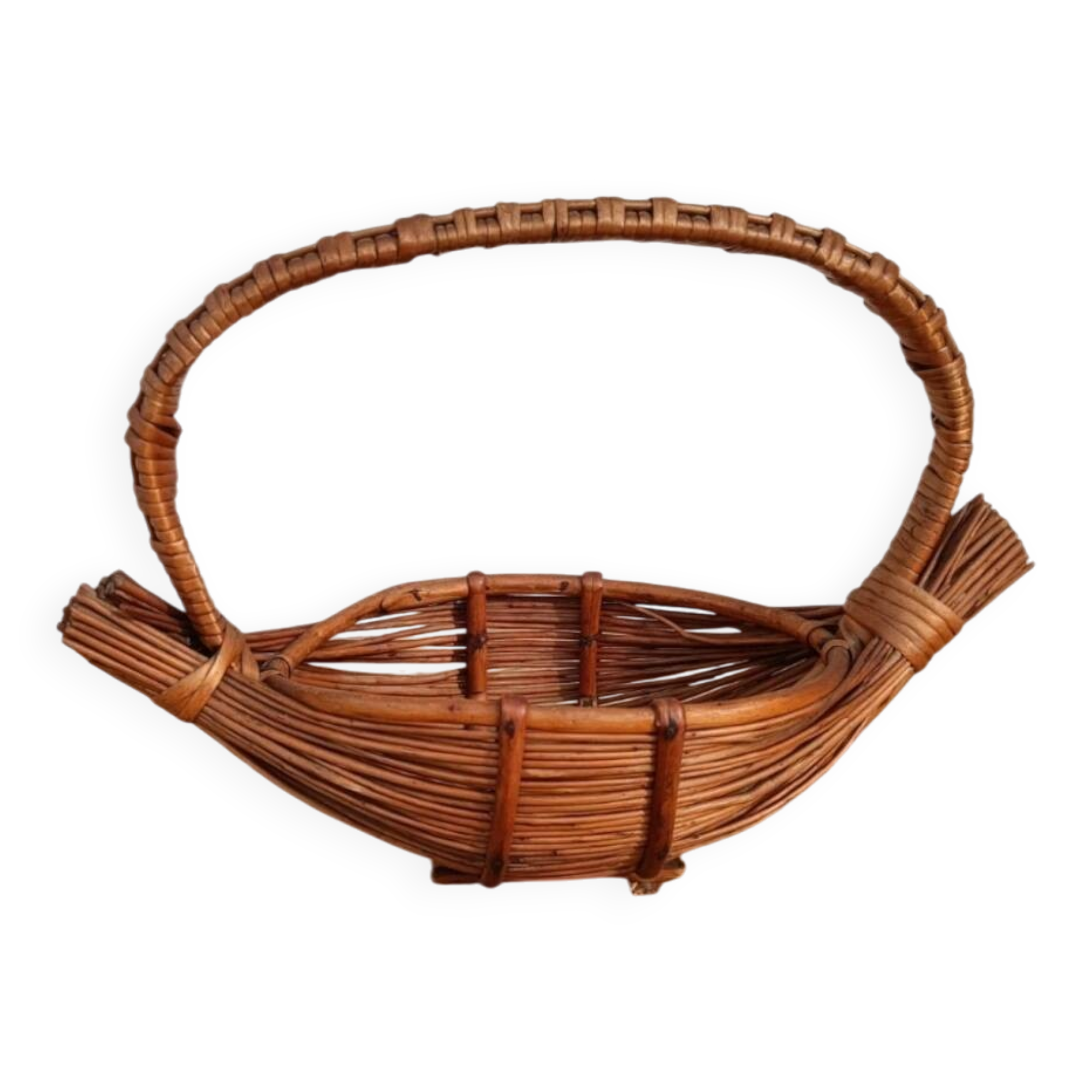 Antique wicker basket