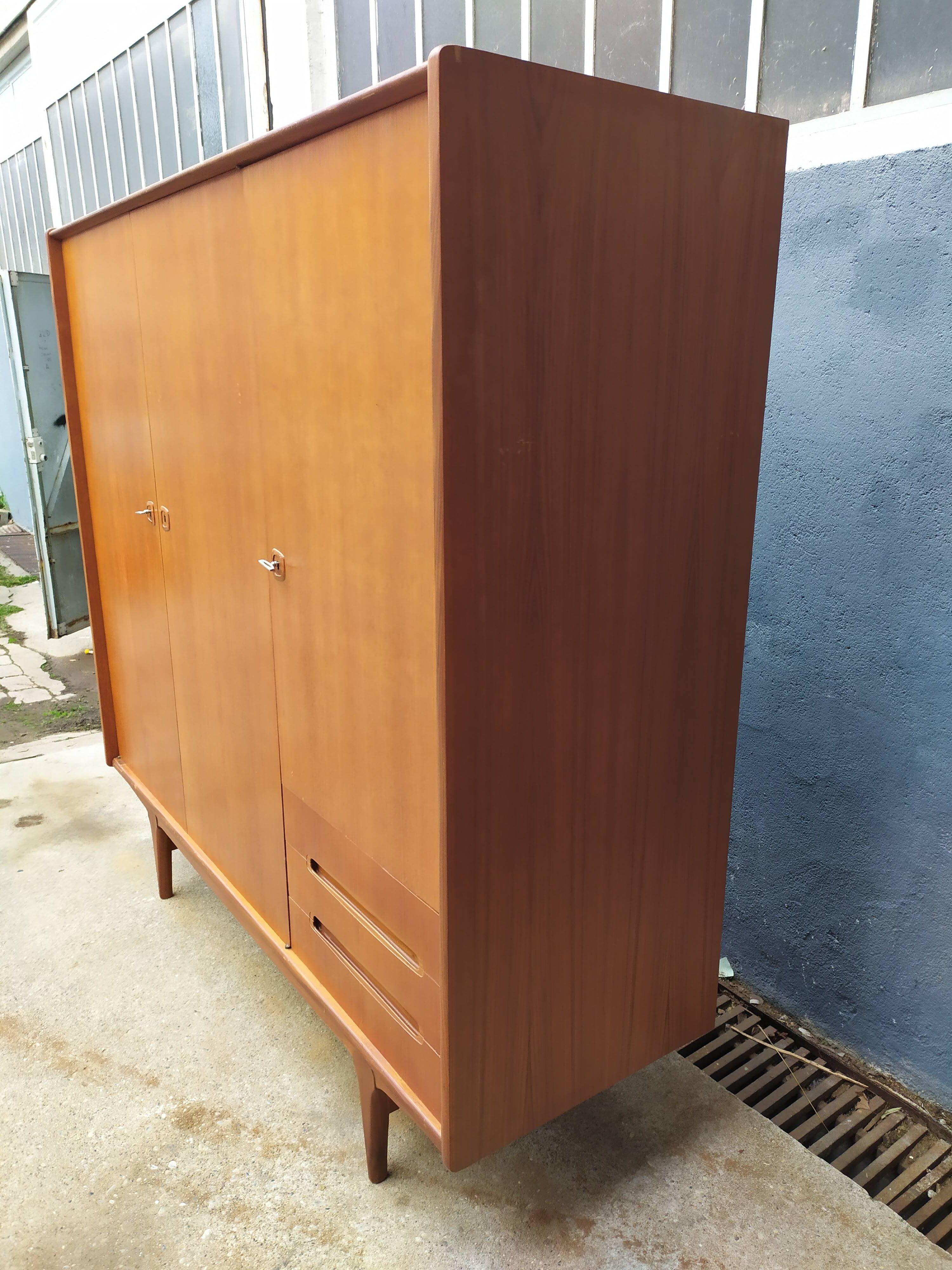 Scandinavian wardrobe teak