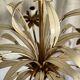 Lustre Leaves and Flowers lacquered and gilded Vintage 1960