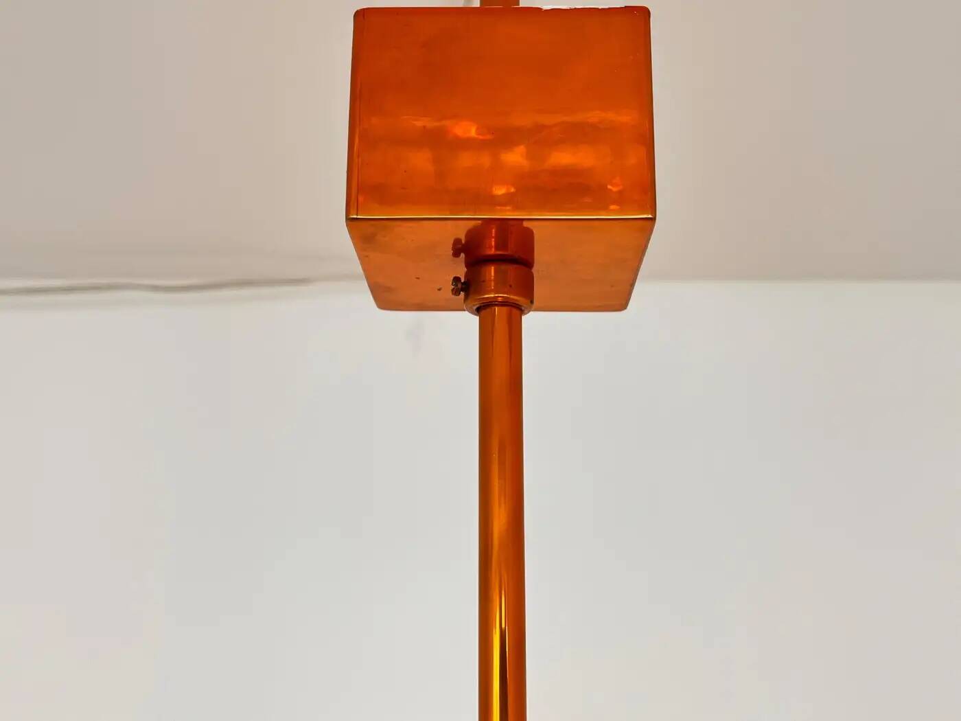 XXL pair of design mid-century large brass pendants / chandeliers - 1980s