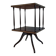 Rotating Table with Two Mahogany and Brass Platforms with Turned Columns.