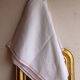 Set of 6 vintage embroidered table napkins with leaves.
