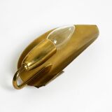 Beautiful original Mid Century Modern cone wall lamp made of brass