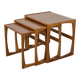 Tables gigognes en teck du milieu du siècle par R. Benett pour G-Plan, Royaume-Uni.