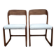 Paire de chaises Baumann traîneau