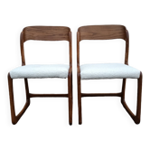 Pair of Baumann sleigh chairs