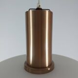 Vintage opal glass suspension in futuristic style, mid-century.