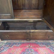 English oak wardrobe from the beginning of the 20th century - Dismantable into 3 parts