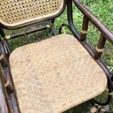 Rocking-chair rotin and cannage