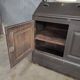 Buffet gris 1910 | Garde-manger ancien aux accents dorés