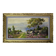 large painting of lake and countryside