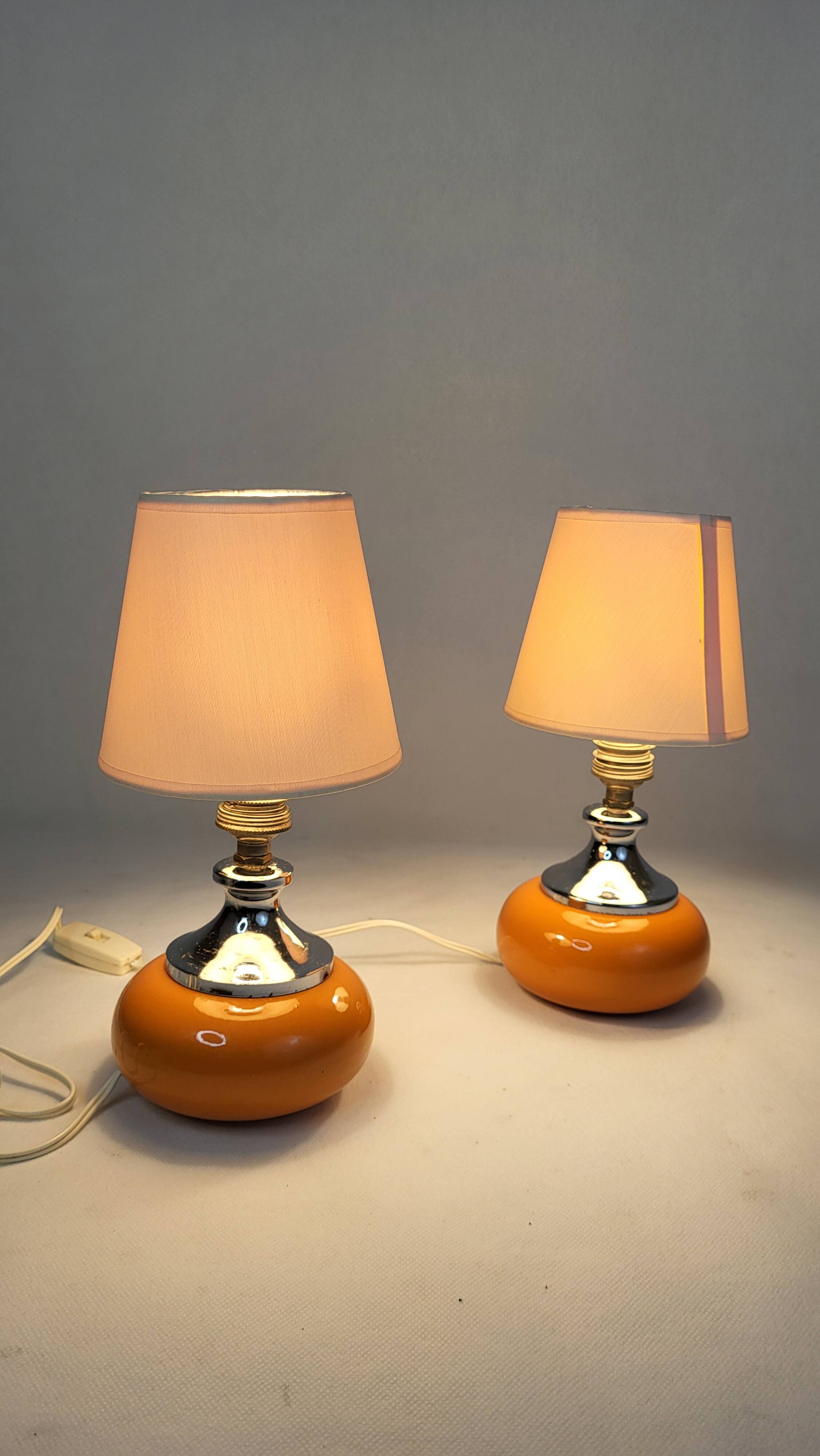 2 vintage lamps from the 70s
