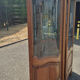 Large curved display cabinet in cherry wood in Louis XV style – 20th century