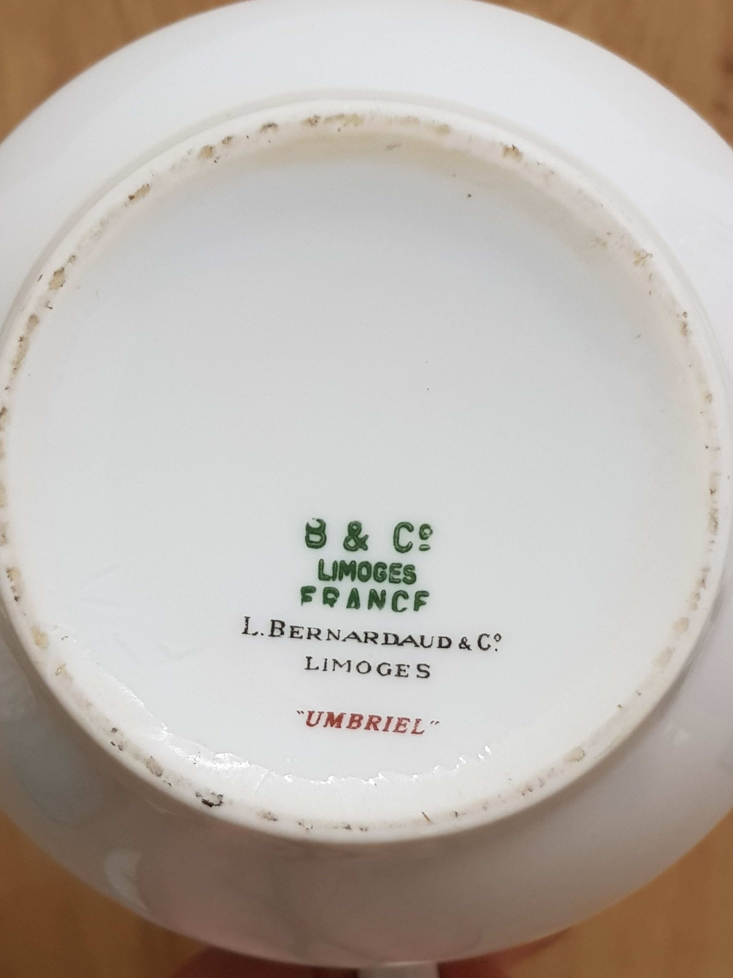 B&Co Limoges "Umbriel" porcelain teapot