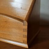 Honey wooden mail rack