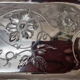 Plat argent, corbeille à fruits