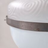 Antique Two Tone Swirl Opaline Glass Pendant