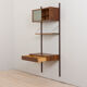 Preben Sorensen Danish mid century rosewood  wall unit with floating desk, PS system,  Randers, 1960