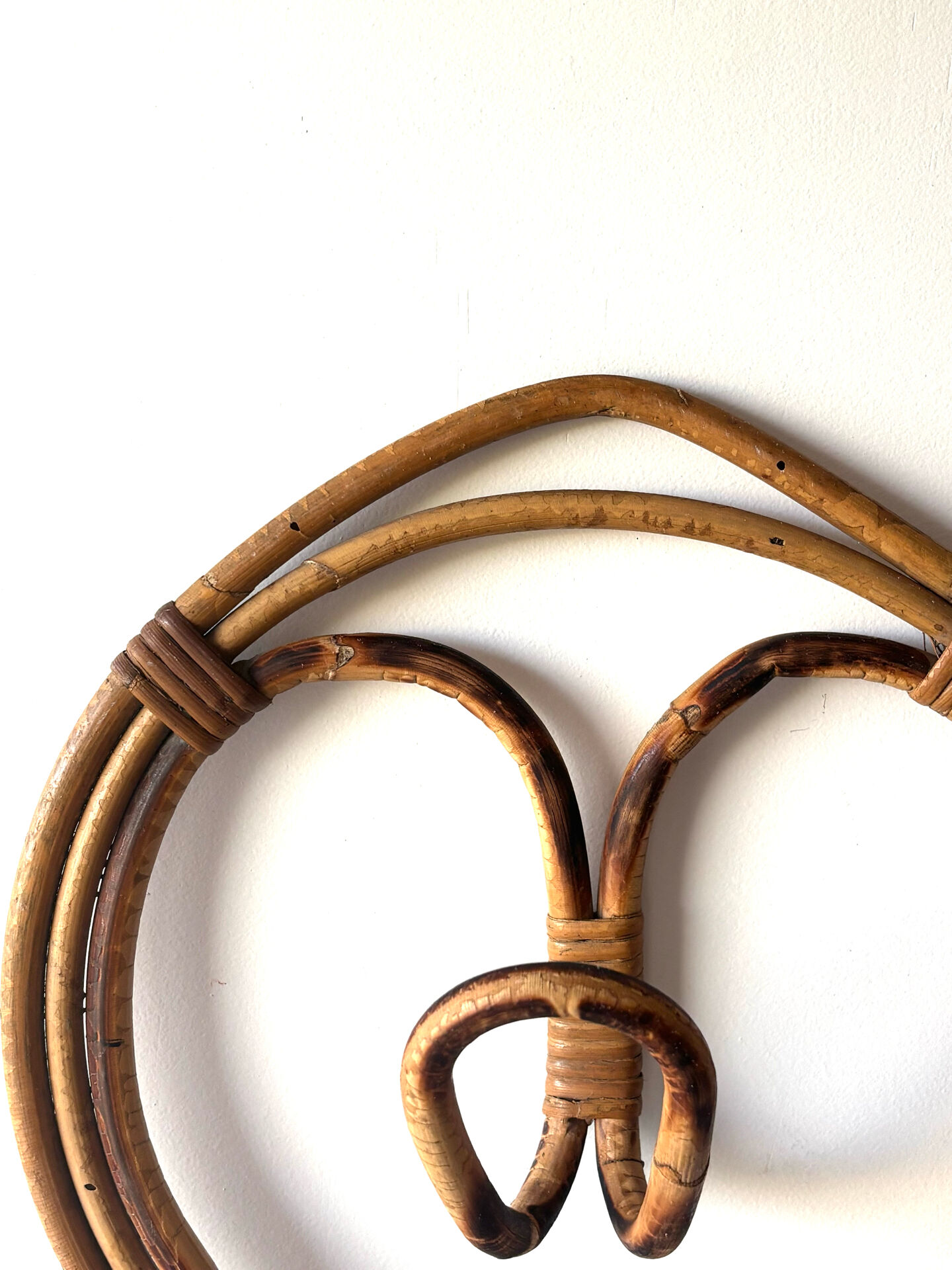 Porte manteaux en rotin Francisco Albini 1960