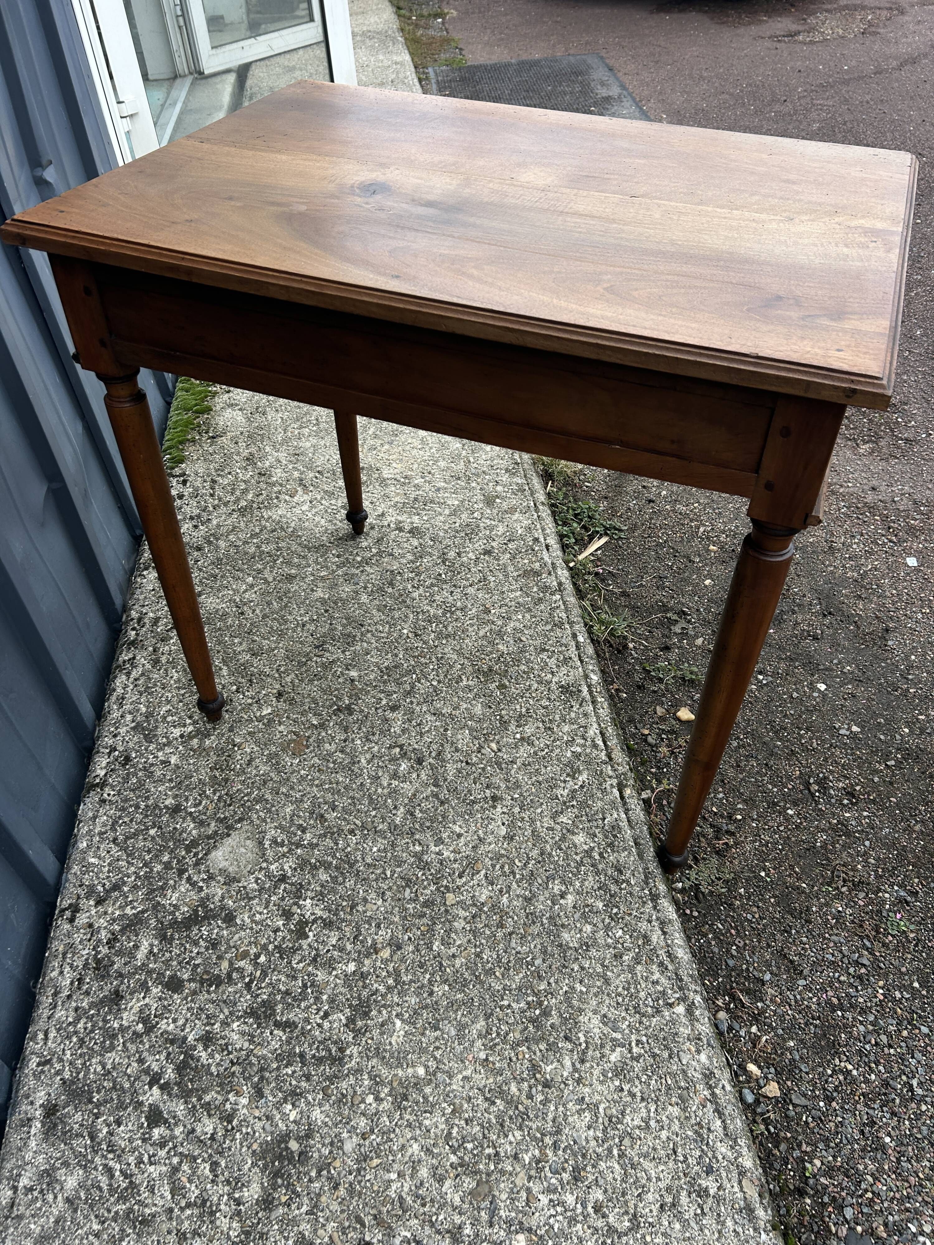 small Directoire desk in solid walnut