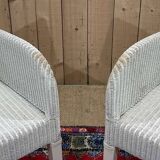 Pair of lloyd loom armchairs by vincent sheppard - work from the 2000s