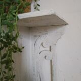 Old patinated wooden shelf