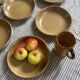 8 assiettes creuse en grès de Berne vintage