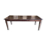 Farmhouse table in solid oak period 19th century restored