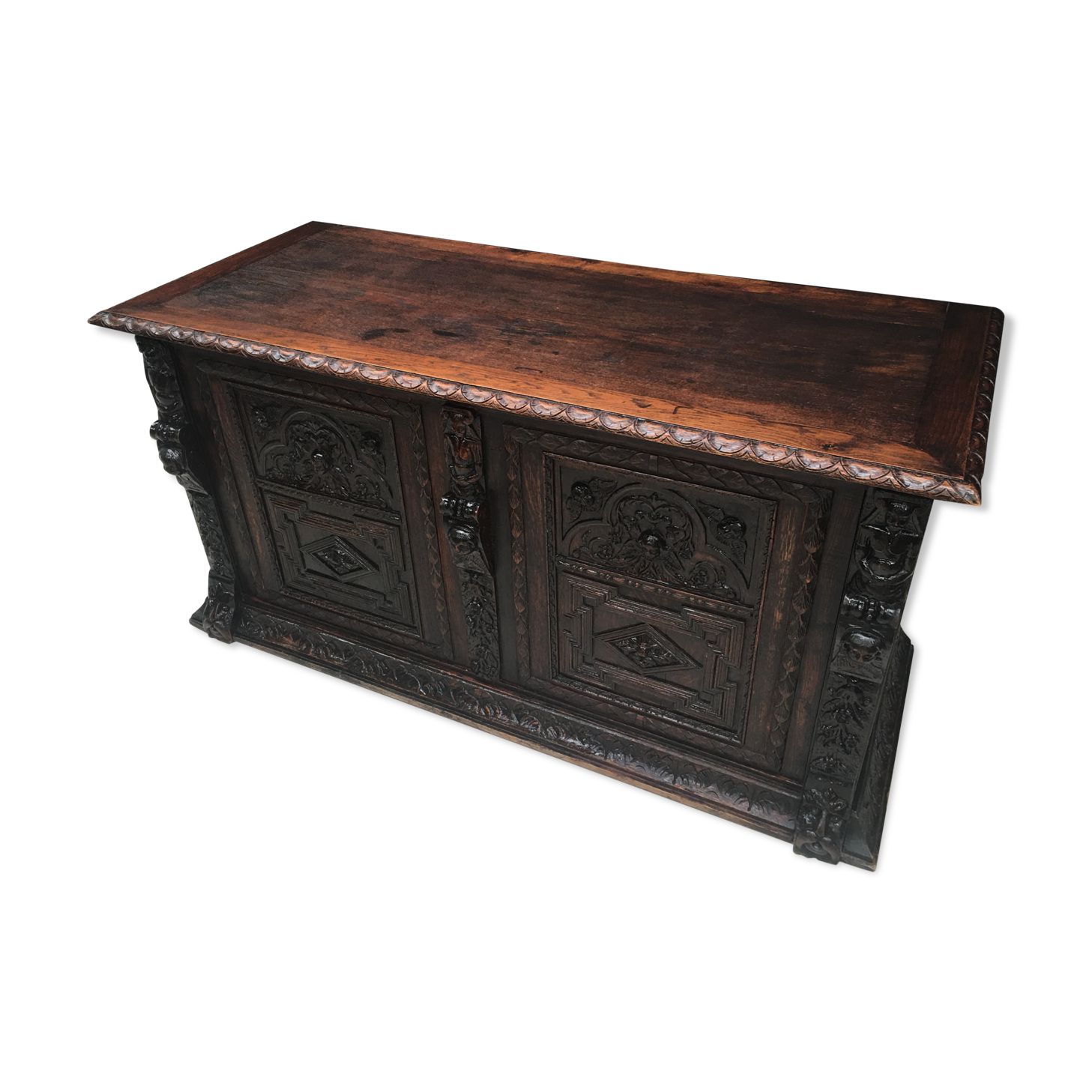 Oak Renaissance Chest XVII Office