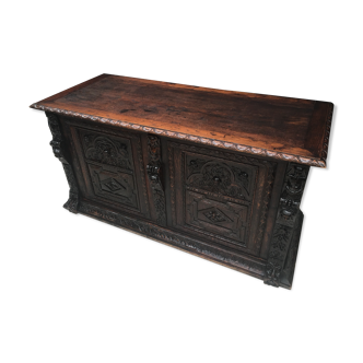 Oak Renaissance Chest XVII Office